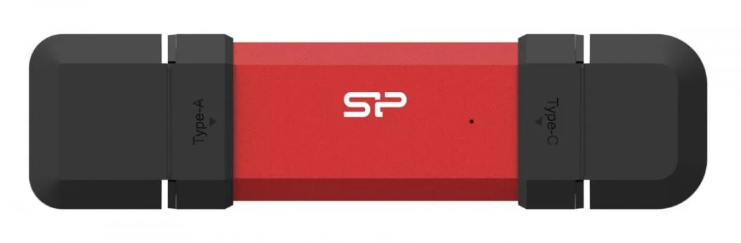 Silicon Power DS72 250GB USB 3.2 Gen 2 Type-A/C Czerwony (SP250GBUC3S72VPR)