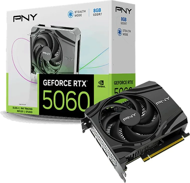 GeForce RTX 5060 Single Fan 8GB GDDR7 DLSS4 (VCG50608SFXPB1)