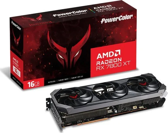 Power Color Red Devil Radeon RX 7800 XT 16GB GDDR6 (RX 7800 XT 16G-E/OC)